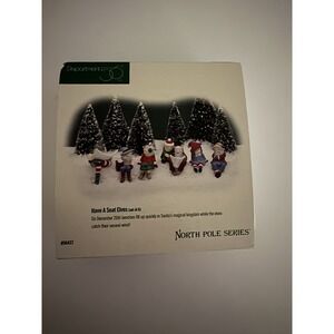 Department 56 North Pole Series Have a Seat Elves Set of 6 Figures 56437